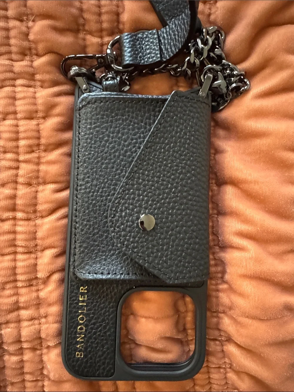 Bandolier black pebbled